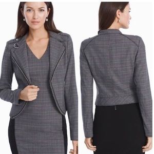 Stunning White House Black Market Plaid Modo Jkt